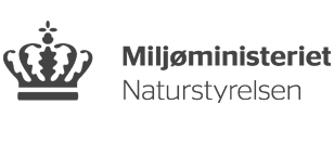 Logo Miljøministeriet Naturstyrelsen